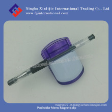 Pen Holder Memo clip magnético Clipe plástico magnético promocional